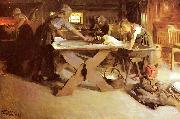 Anders Zorn Bread Baking France oil painting artist